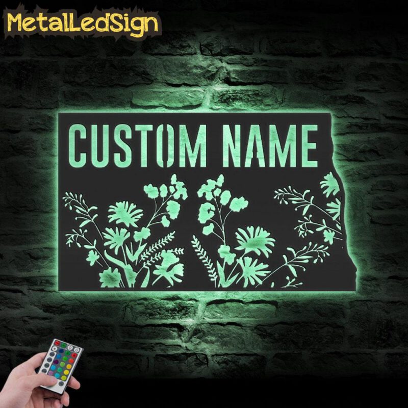 Custom-Wild-Flower-North-Dakota-State-Metal-Wall-Art-LED-Light-7.jpg