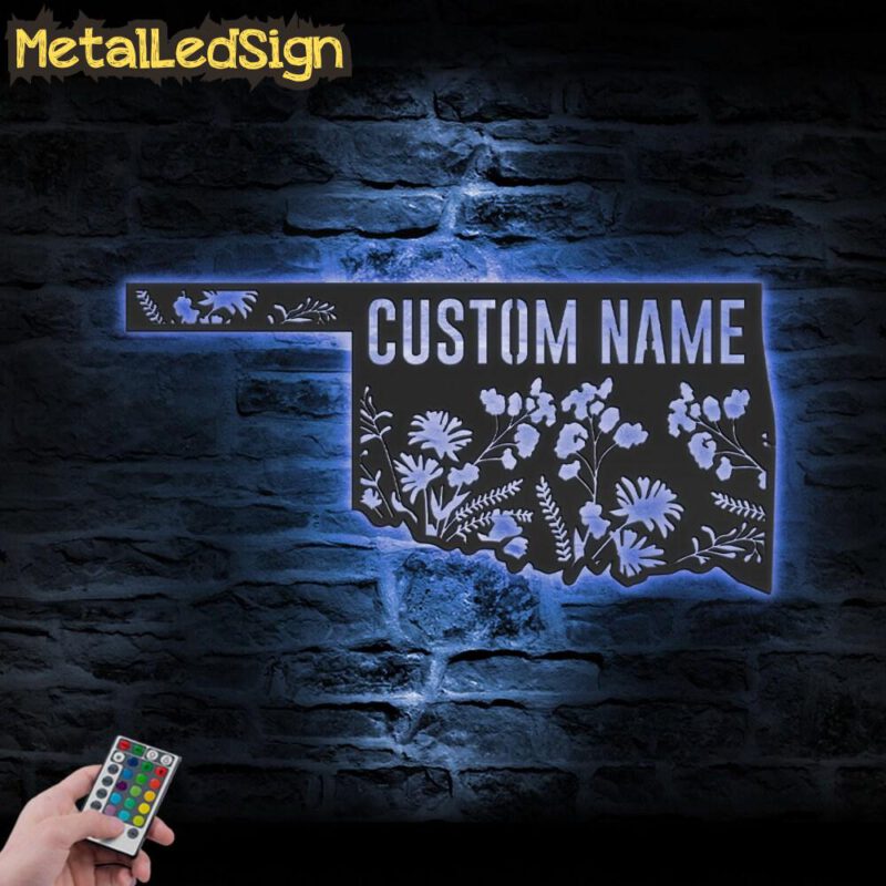 Custom-Wild-Flower-Oklahoma-State-Metal-Wall-Art-LED-Light-3.jpg