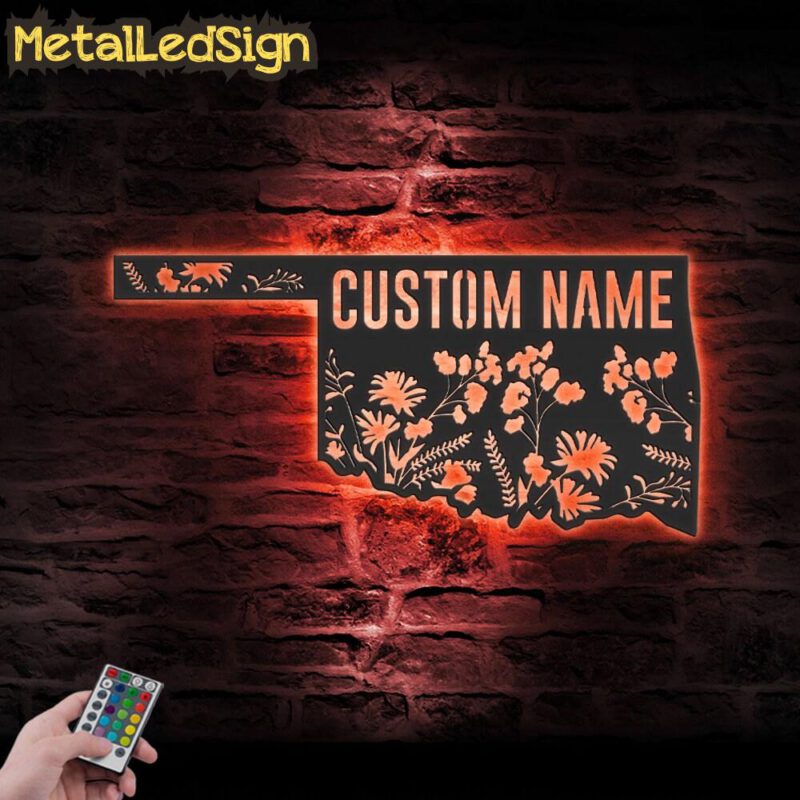 Custom-Wild-Flower-Oklahoma-State-Metal-Wall-Art-LED-Light-5.jpg