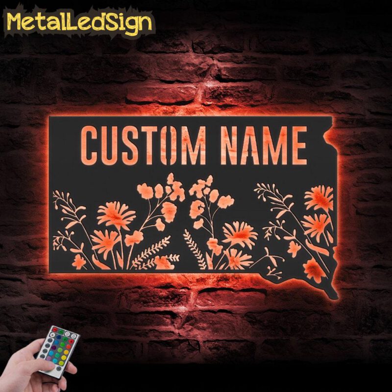 Custom-Wild-Flower-South-Dakota-State-Metal-Wall-Art-LED-Light-5.jpg