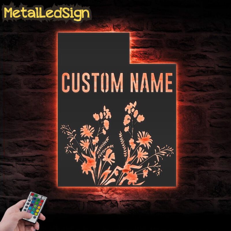 Custom-Wild-Flower-Utah-State-Metal-Wall-Art-LED-Light-7.jpg