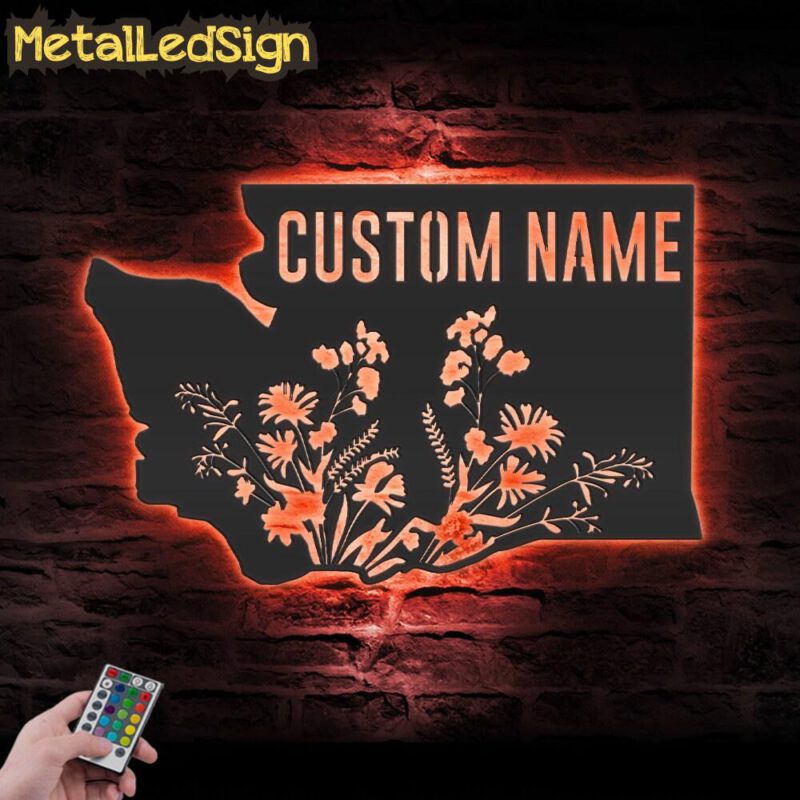 Custom-Wild-Flower-Washington-State-Metal-Wall-Art-LED-Light-5.jpg