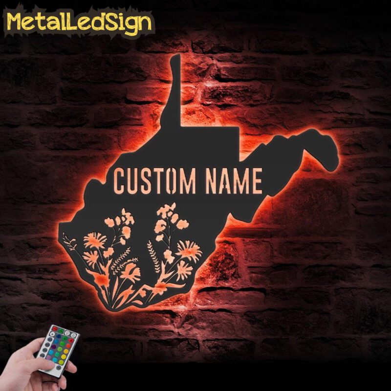 Custom-Wild-Flower-West-Virginia-State-Metal-Wall-Art-LED-Light-5.jpg