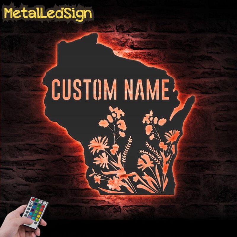 Custom-Wild-Flower-Wisconsin-State-Metal-Wall-Art-LED-Light-5.jpg