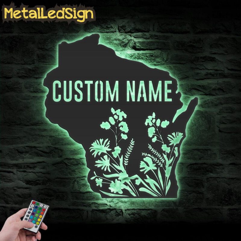 Custom-Wild-Flower-Wisconsin-State-Metal-Wall-Art-LED-Light-7.jpg