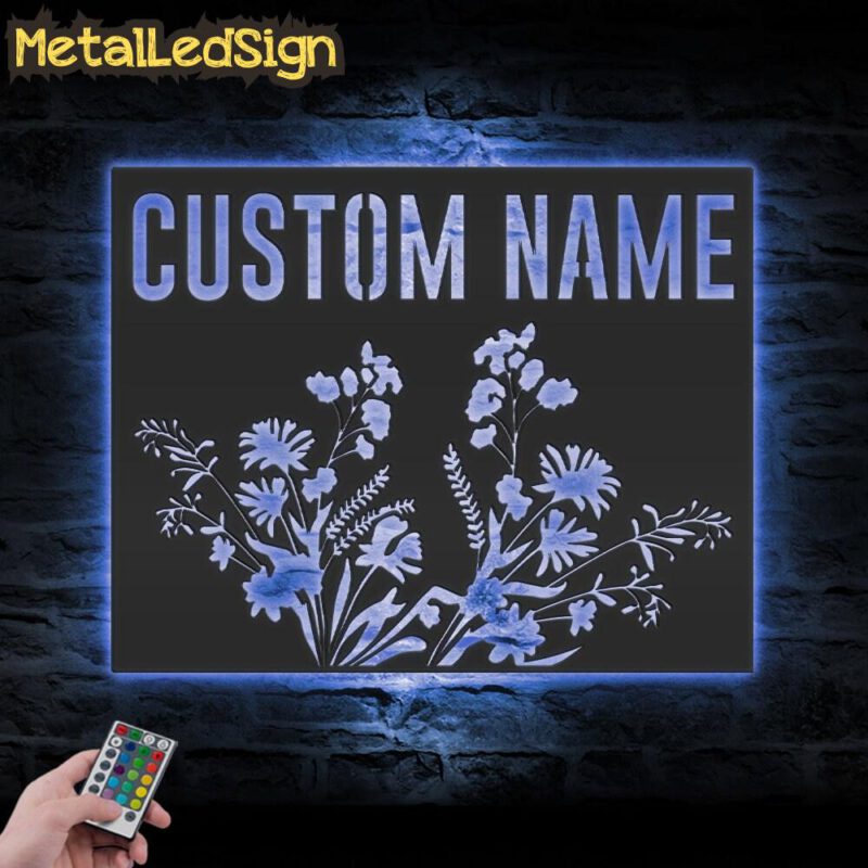 Custom-Wild-Flower-Wyoming-State-Metal-Wall-Art-LED-Light-3.jpg