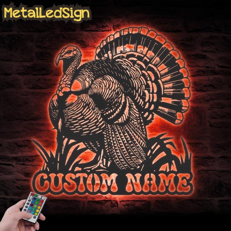 Custom-Wild-Turkey-Farmhouse-Metal-Wall-Art-LED-Light-5.jpg