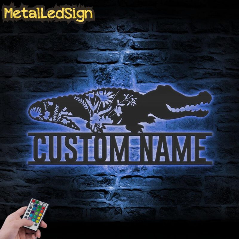 Custom-WildFlower-Alligator-Metal-Wall-Art-LED-Light-3.jpg