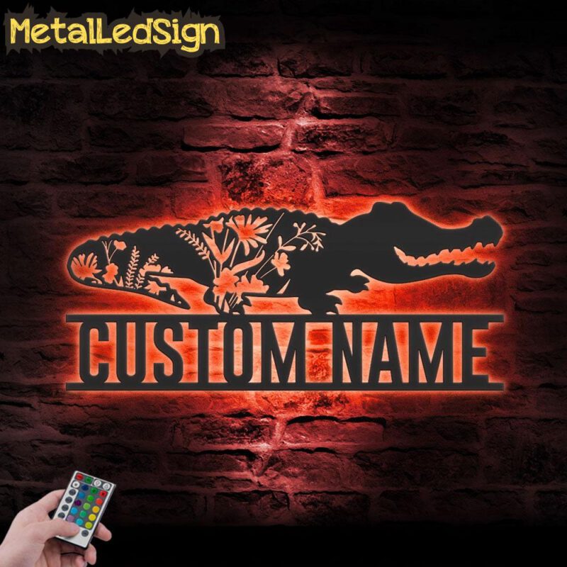 Custom-WildFlower-Alligator-Metal-Wall-Art-LED-Light-5.jpg