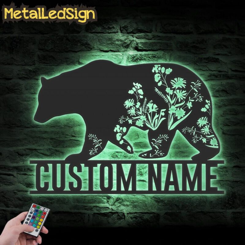 Custom-WildFlower-Bear-Metal-Wall-Art-LED-Light-7.jpg