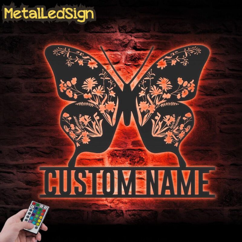 Custom-WildFlower-Butterfly-Metal-Wall-Art-LED-Light-5.jpg