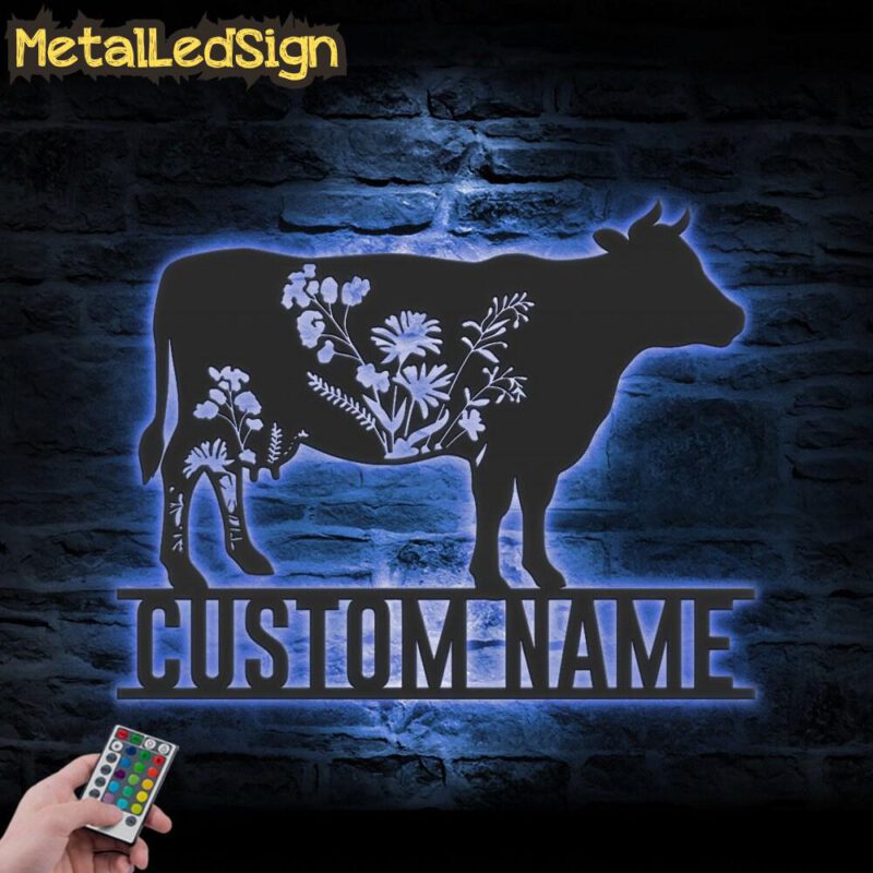 Custom-WildFlower-Cow-Metal-Wall-Art-LED-Light-3.jpg