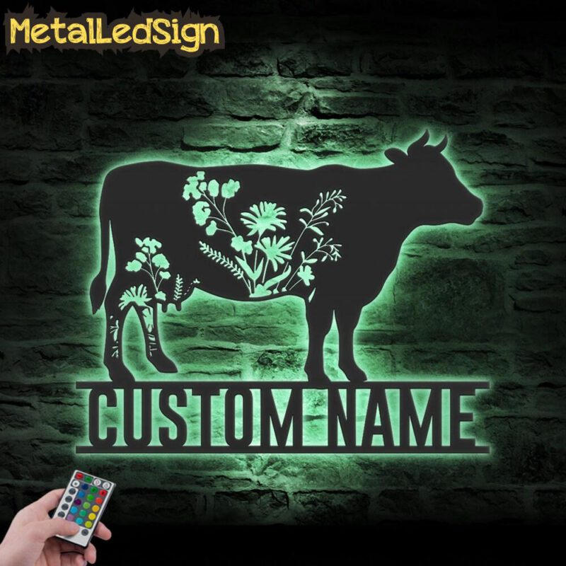 Custom-WildFlower-Cow-Metal-Wall-Art-LED-Light-7.jpg