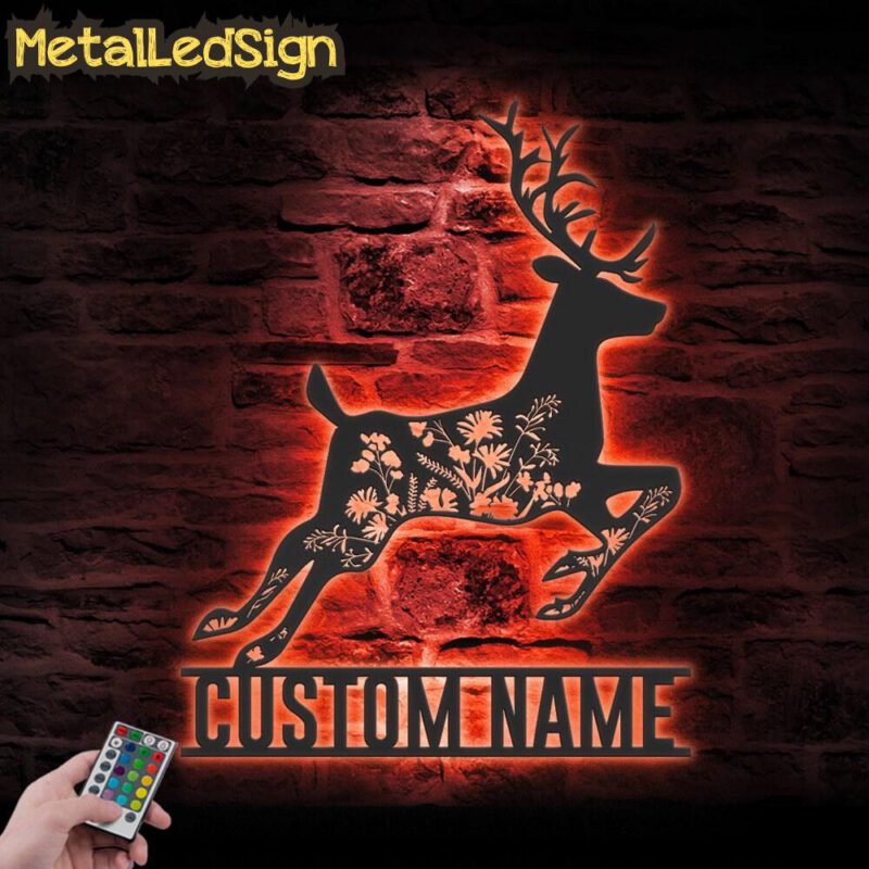 Custom-WildFlower-Deer-ELK-Metal-Wall-Art-LED-Light-5-1.jpg