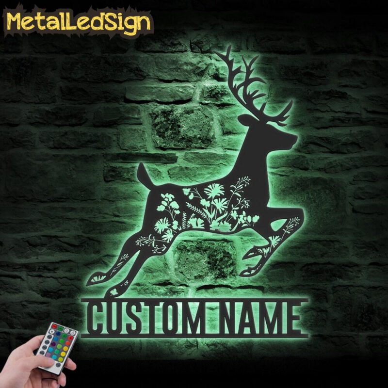 Custom-WildFlower-Deer-ELK-Metal-Wall-Art-LED-Light-7-1.jpg