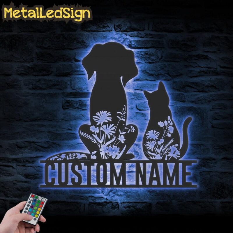 Custom-WildFlower-Dog-Cat-Metal-Wall-Art-LED-Light-3.jpg