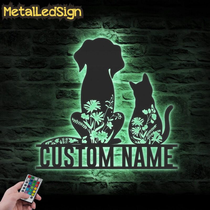 Custom-WildFlower-Dog-Cat-Metal-Wall-Art-LED-Light-7.jpg