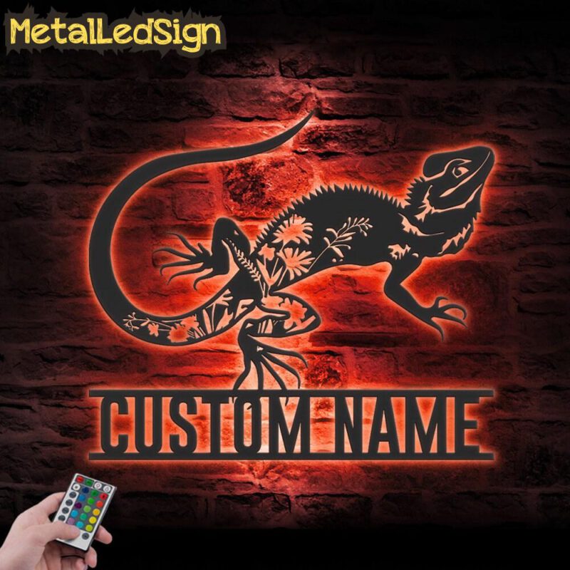 Custom-WildFlower-Dragon-Lizard-Metal-Wall-Art-LED-Light-5.jpg