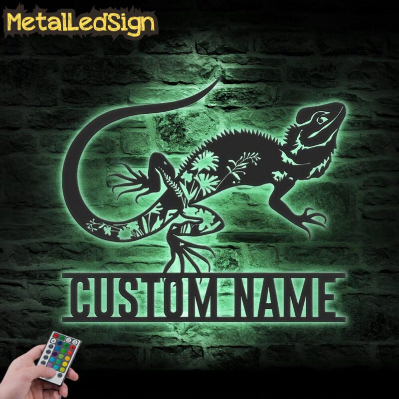 Custom-WildFlower-Dragon-Lizard-Metal-Wall-Art-LED-Light-7.jpg