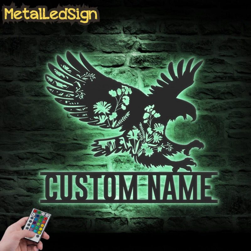 Custom-WildFlower-Eagle-Metal-Wall-Art-LED-Light-7.jpg