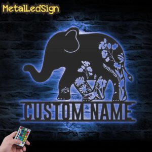 Custom-WildFlower-Elephant-Metal-Wall-Art-LED-Light-3.jpg