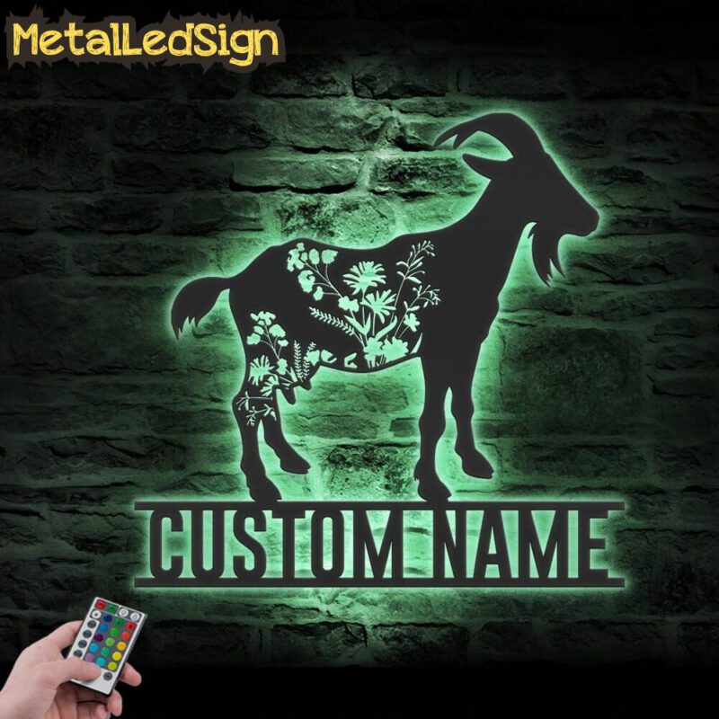 Custom-WildFlower-Goat-Farmhouse-Metal-Wall-Art-LED-Light-7.jpg