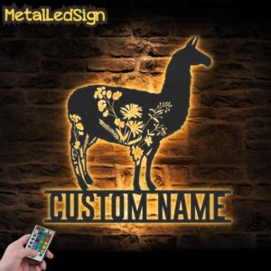 Custom-WildFlower-Llama-Metal-Wall-Art-LED-Light-Images.jpg