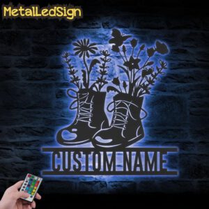 Custom-Wildflower-Boots-Metal-Wall-Art-LED-Light-3.jpg