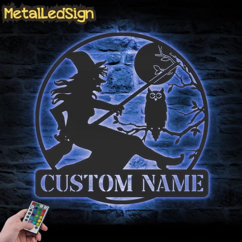 Custom-Witch-And-Owl-Metal-Wall-Art-Led-Light-3.jpg