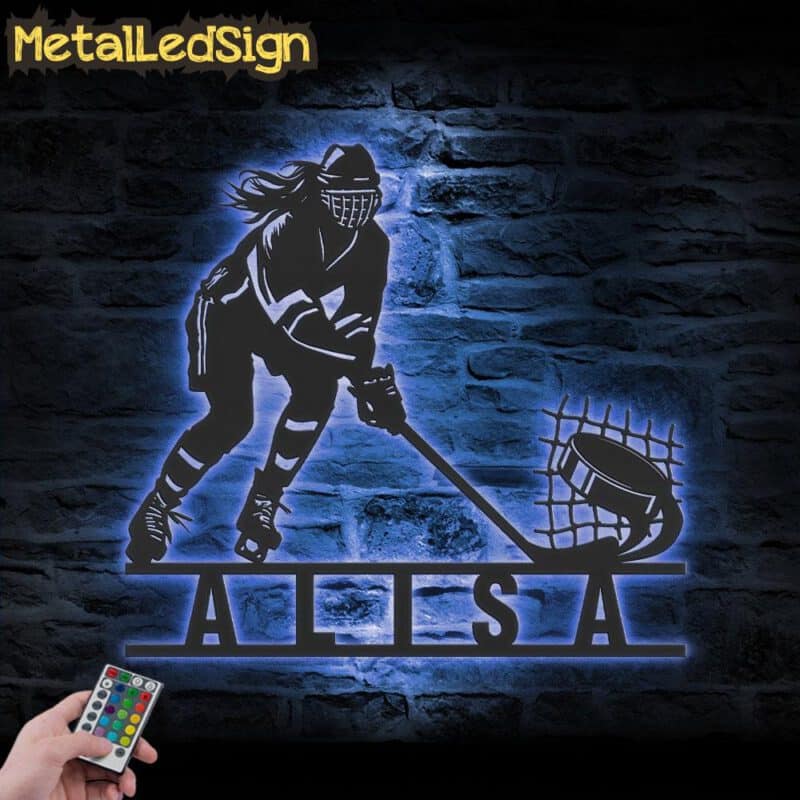 Custom-Woman-Ice-Hockey-Player-Metal-Wall-Art-LED-Light-3.jpg