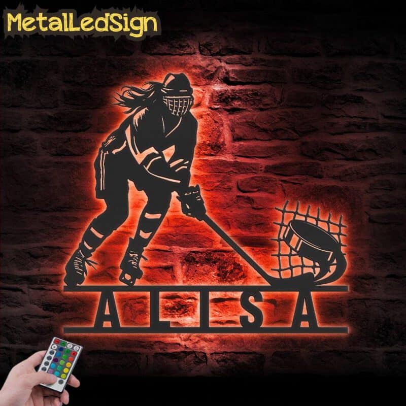 Custom-Woman-Ice-Hockey-Player-Metal-Wall-Art-LED-Light-5.jpg