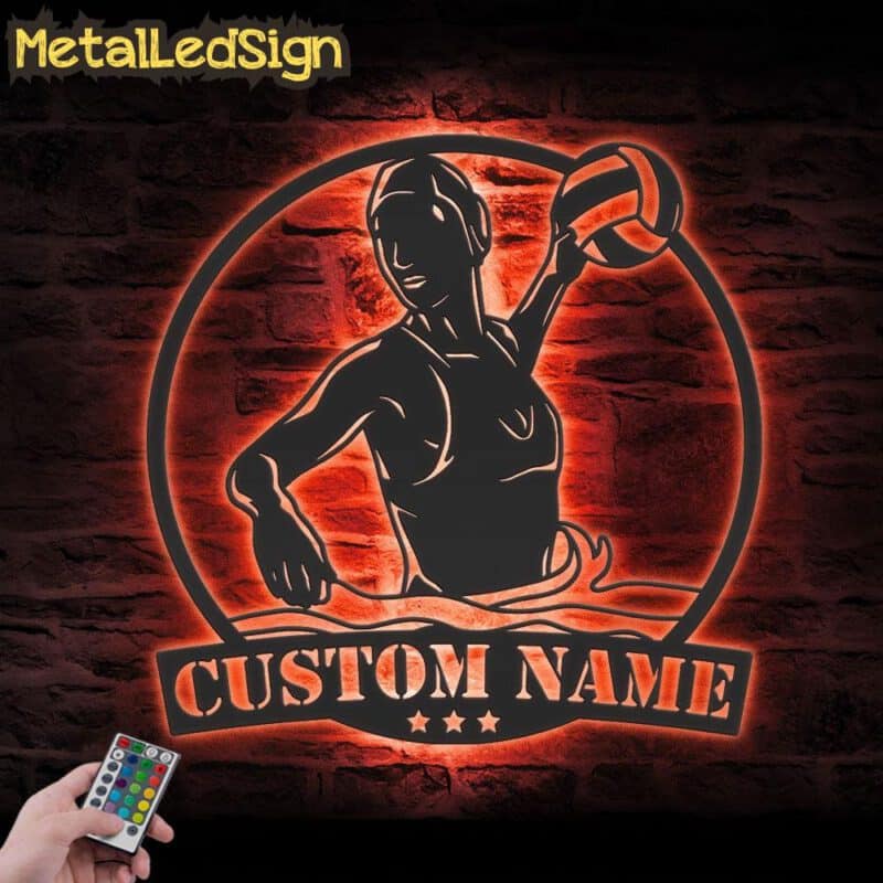 Custom-Woman-Water-Polo-Player-Metal-Wall-Art-LED-Light-5.jpg