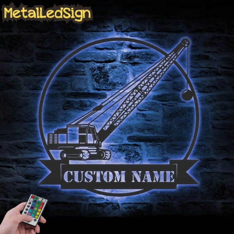 Custom-Wrecking-Ball-Crane-Metal-Wall-Art-LED-Light-3.jpg