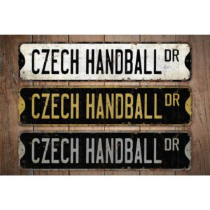 Czech-Handball-Premium-Quality-Rustic-Metal-Sign-Images