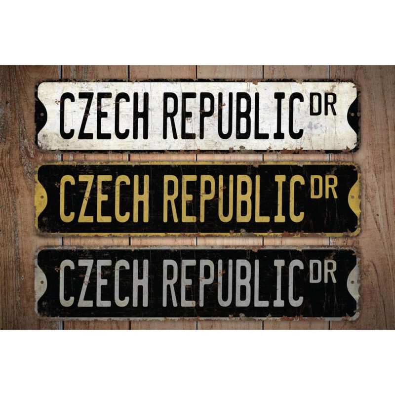 Czech-Republic-Premium-Quality-Rustic-Metal-Sign-Images