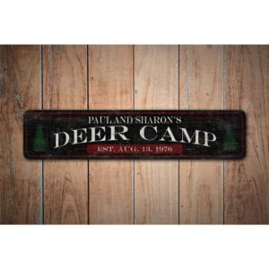 Deer-Camp-EST-Sign-Premium-Quality-Rustic-Metal-Sign-Images-1