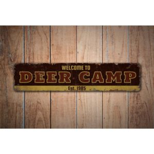 Deer-Camp-EST-Sign-Premium-Quality-Rustic-Metal-Sign-Images