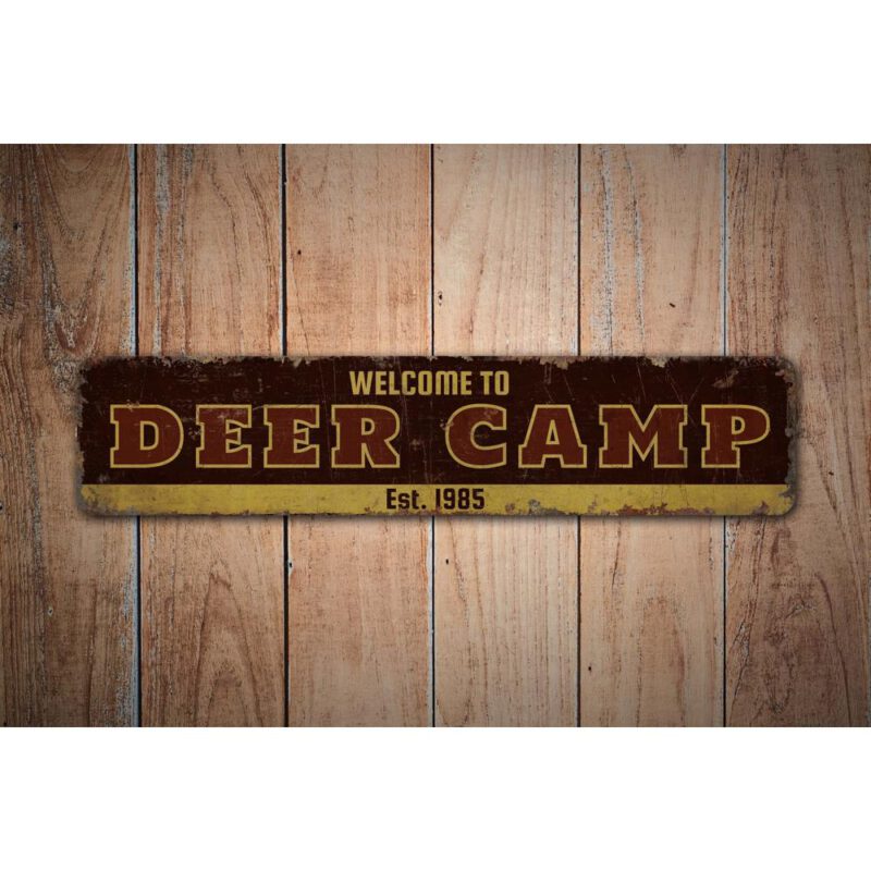 Deer-Camp-EST-Sign-Premium-Quality-Rustic-Metal-Sign-Images