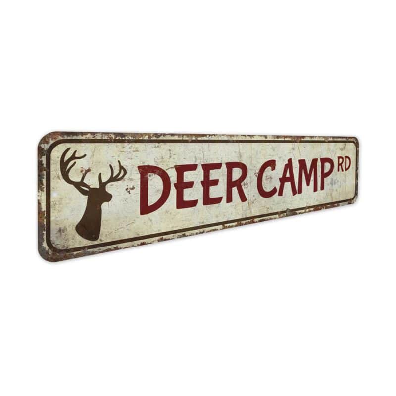 Deer-Camp-Road-Sign-Premium-Quality-Rustic-Metal-Sign-3