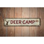 Deer-Camp-Road-Sign-Premium-Quality-Rustic-Metal-Sign-Images