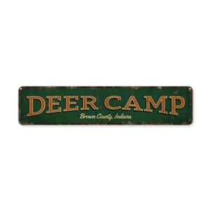 Deer-Camp-Sign-Premium-Quality-Rustic-Metal-Sign-2