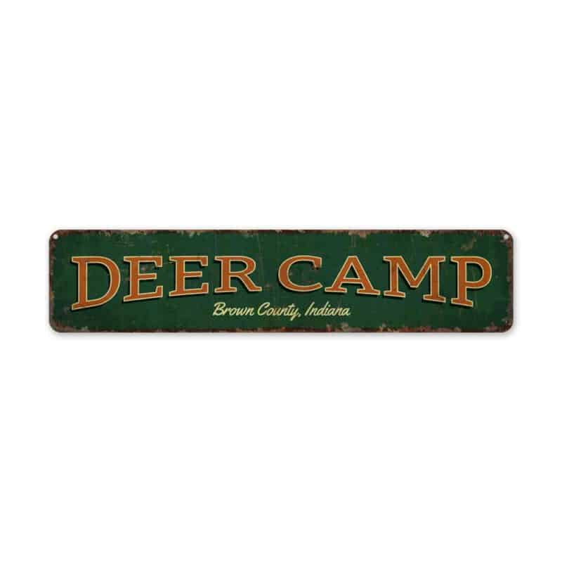 Deer-Camp-Sign-Premium-Quality-Rustic-Metal-Sign-2