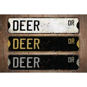 Deer-Premium-Quality-Rustic-Metal-Sign-Images