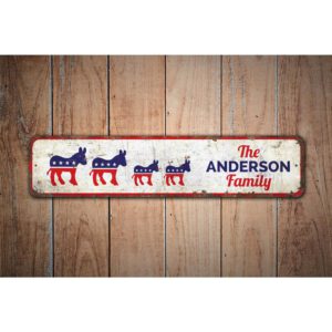 Democrat-Family-Premium-Quality-Rustic-Metal-Sign-Images