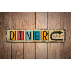 Diner-Sign-Premium-Quality-Rustic-Metal-Sign-Images