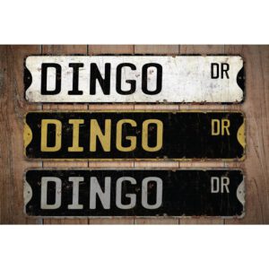 Dingo-Premium-Quality-Rustic-Metal-Sign-Images