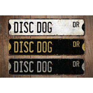 Disc-Dog-Premium-Quality-Rustic-Metal-Sign-Images