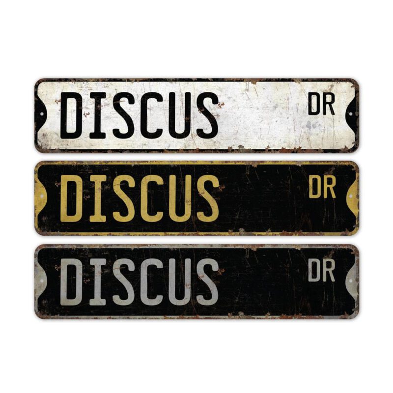 Discus-Premium-Quality-Rustic-Metal-Sign-2