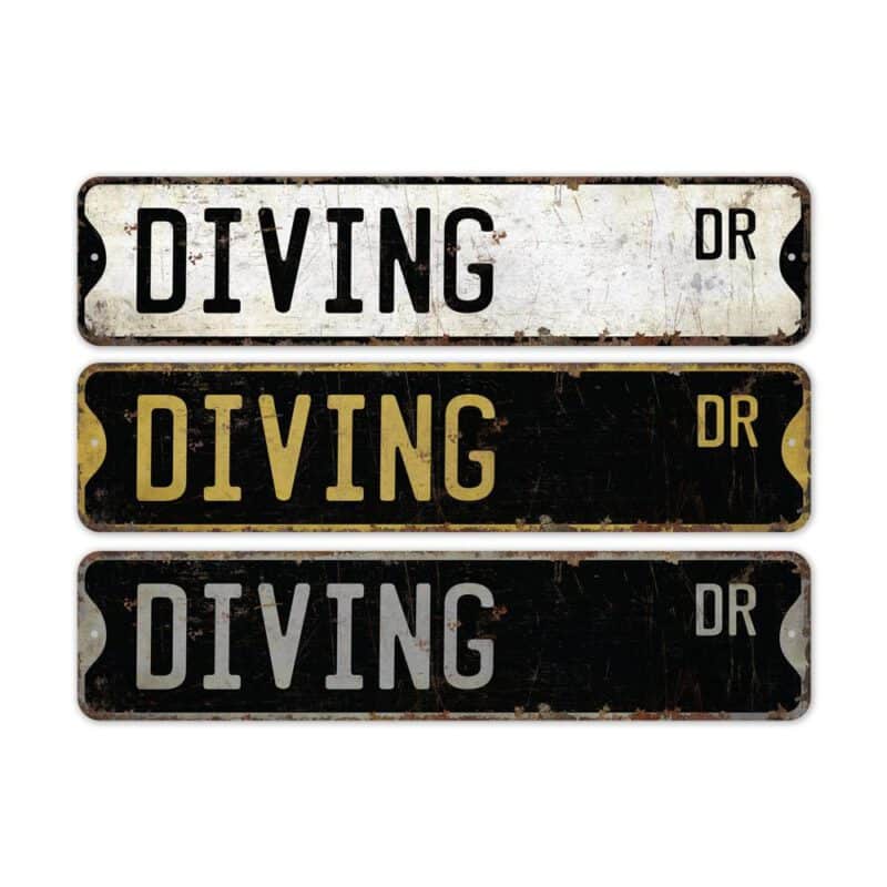 Diving-Premium-Quality-Rustic-Metal-Sign-2