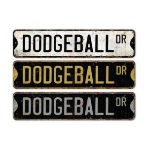 Dodgeball-Premium-Quality-Rustic-Metal-Sign-2